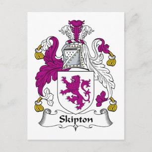 Skipton Family Crest Postcard