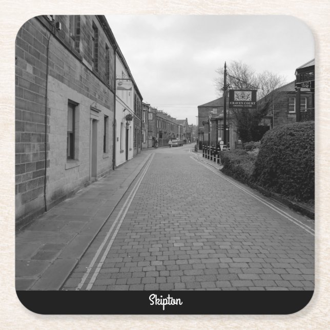 Skipton Square Paper Coaster (Front)