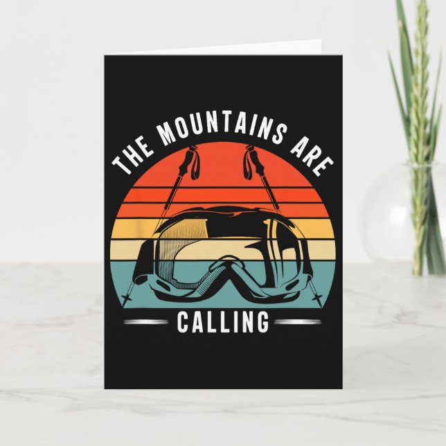 Skis, Alpine Skiing, _17  Card (Front)