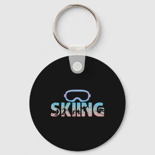 Skis, Alpine Skiing, _4 Keychain
