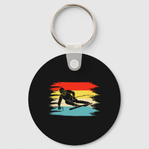 Skis, Alpine Skiing, _5  Keychain
