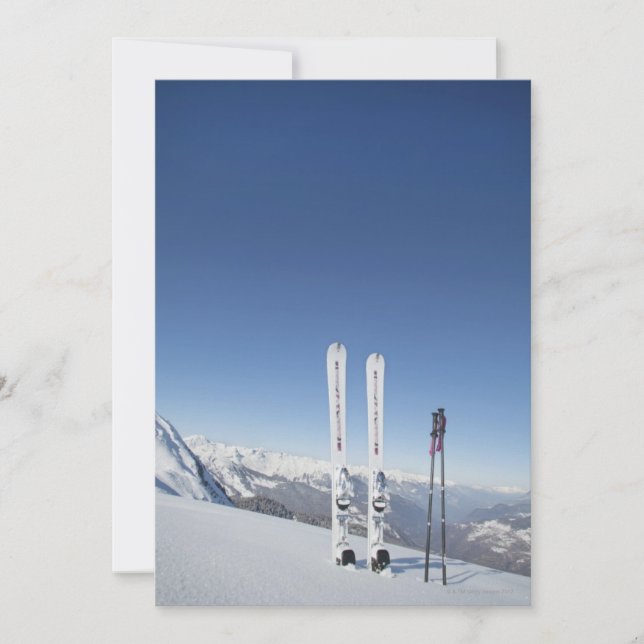 Skis and Ski Poles (Front)