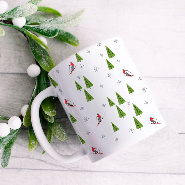 Skis et Pins Mug (Créateur téléchargé)