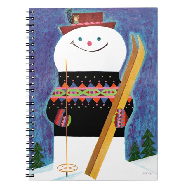 Skis for Snowman Notebook (Front)