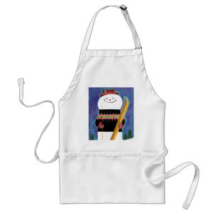 Skis for Snowman Standard Apron