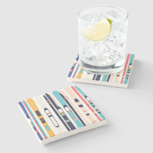 Skis Stone Coaster