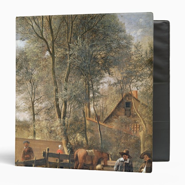 Skittle Players outside an Inn, c.1660-63 Binder (Front/Inside)