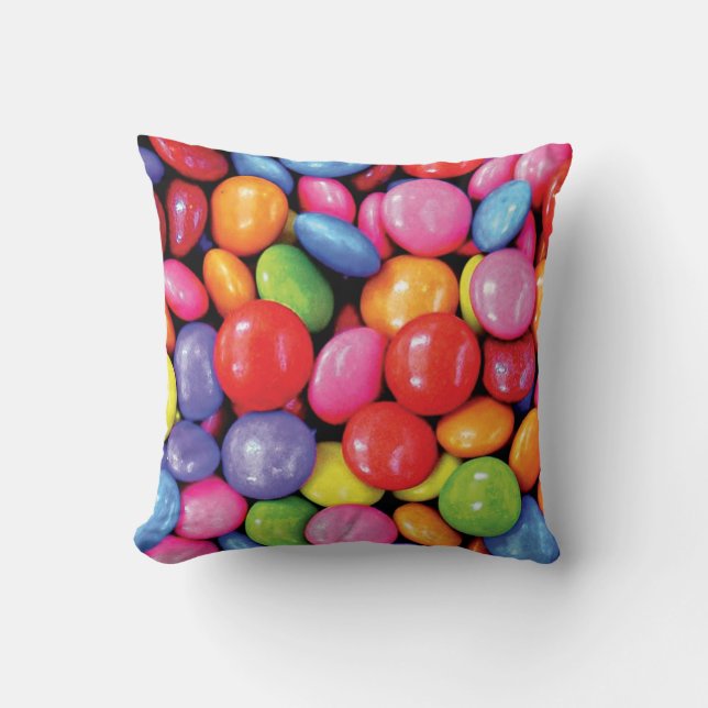 Skittles Pattern   Throw Pillow (Front)