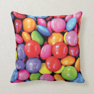Skittles Pattern Throw Pillow