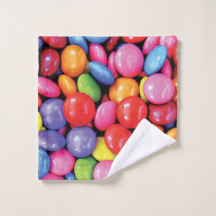 Skittles Pattern   Wash Cloth