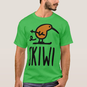 Skiwi funny kiwi New Zealand bird cartoon T-Shirt