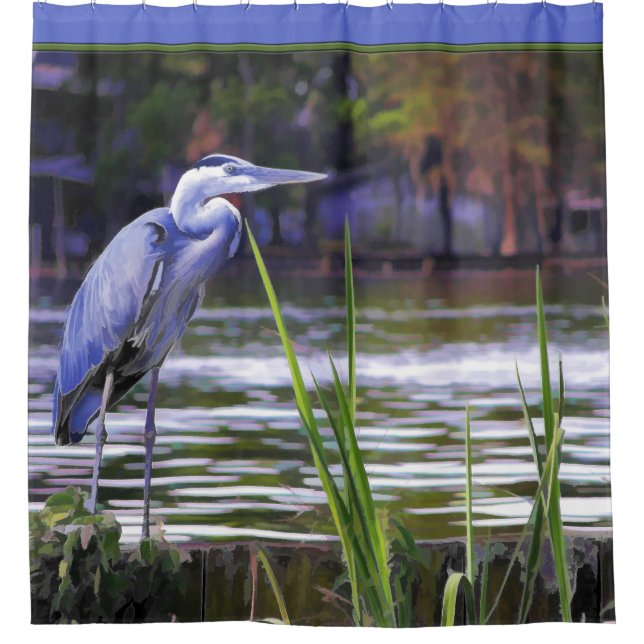 Skketch of Blue Heron in the Bayou (Front)