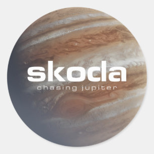 Skoda - Chasing Jupiter - Round Sticker