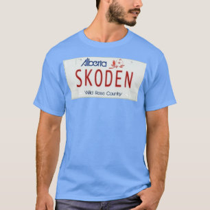 SKODEN Alberta License Plate  T-Shirt