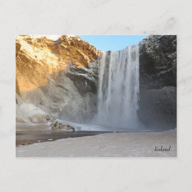 Skogafoss Iceland Postcard (Front)