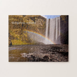 Skógafoss Puzzle with Gift Box