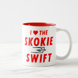 Skokie Swift, Yellow Line, CTA Rapid Transit Two-Tone Coffee Mug