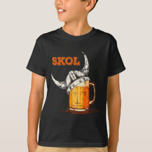 Skol Nordic Viking Helmet Drinking Gl  T-Shirt