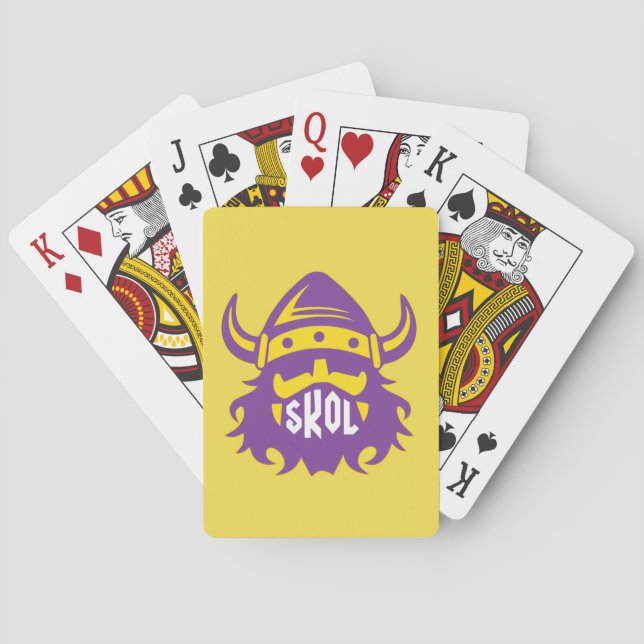 Skol Vikings Nordic Helmet Playing Cards (Back)