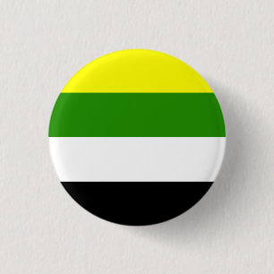 Skoliosexual Flag Badge 1 Inch Round Button