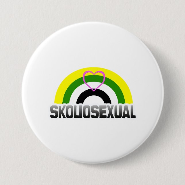 Skoliosexual Pride 3 Inch Round Button (Front)