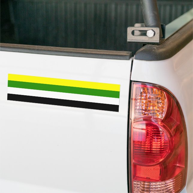 Skoliosexual Pride Bumper Sticker (On Truck)