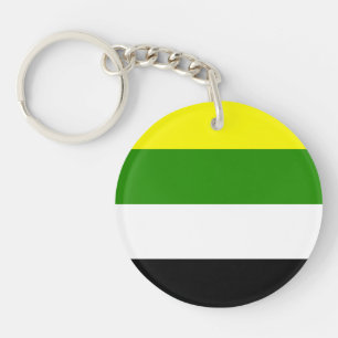 Skoliosexual Pride Flag Keychain