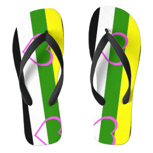 Skoliosexual Pride Flip Flops