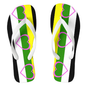 Skoliosexual Pride Flip Flops