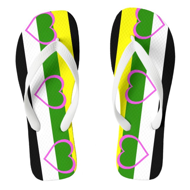 Skoliosexual Pride Flip Flops (Footbed)