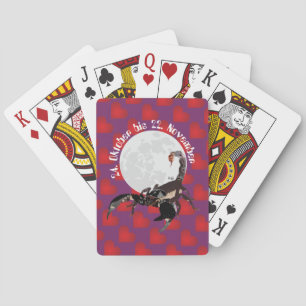 Skorpion 24. Oktober bis 22. November Kartenspiel Playing Cards