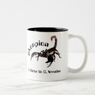 Skorpion - Sternzeichen Tasse Two-Tone Coffee Mug