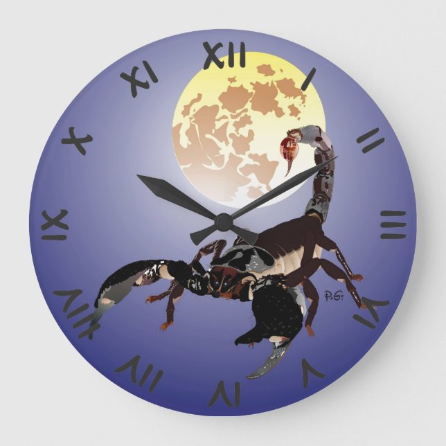 Skorpion Uhr Large Clock (Front)