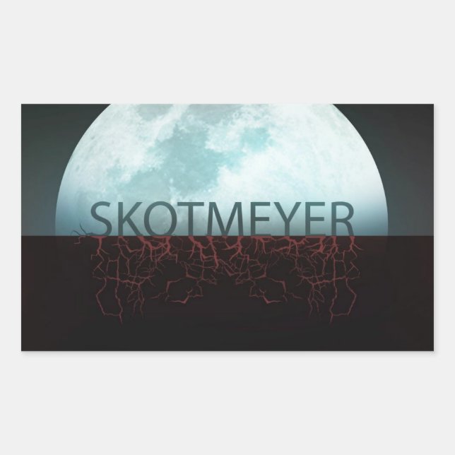 Skot Meyer Half Moon Sticker By Karen Kreature (Front)