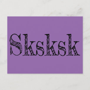 sksksk postcard