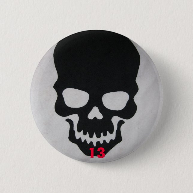 skull 13 button (Front)