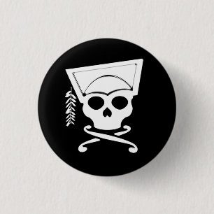Skull 1 Inch Round Button