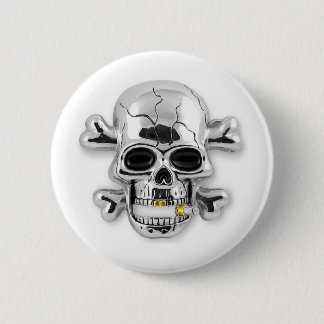 skull 2 inch round button