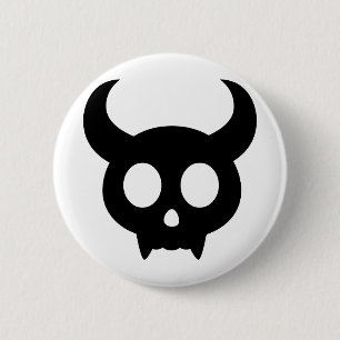 Skull 2 Inch Round Button