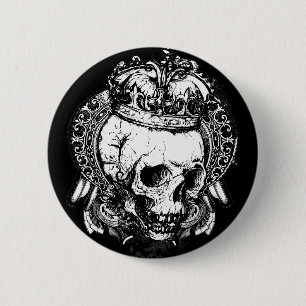 Skull 2 Inch Round Button