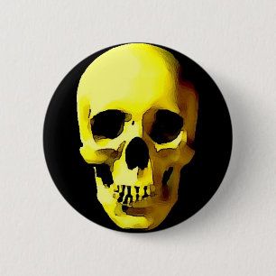 Skull 2 Inch Round Button