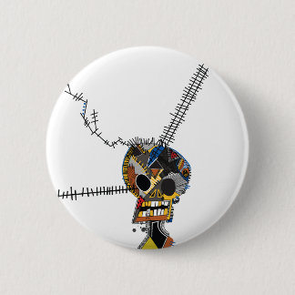 Skull 2 Inch Round Button