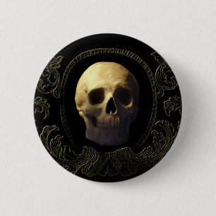 Skull 2 Inch Round Button