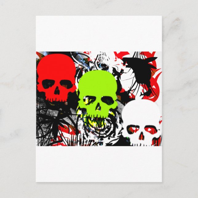 skull 3 postcard (Front)
