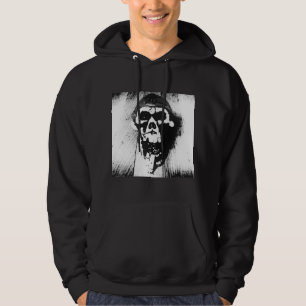 "Skull" Abstract Graphic Hoodie w/ Cirobb Logo