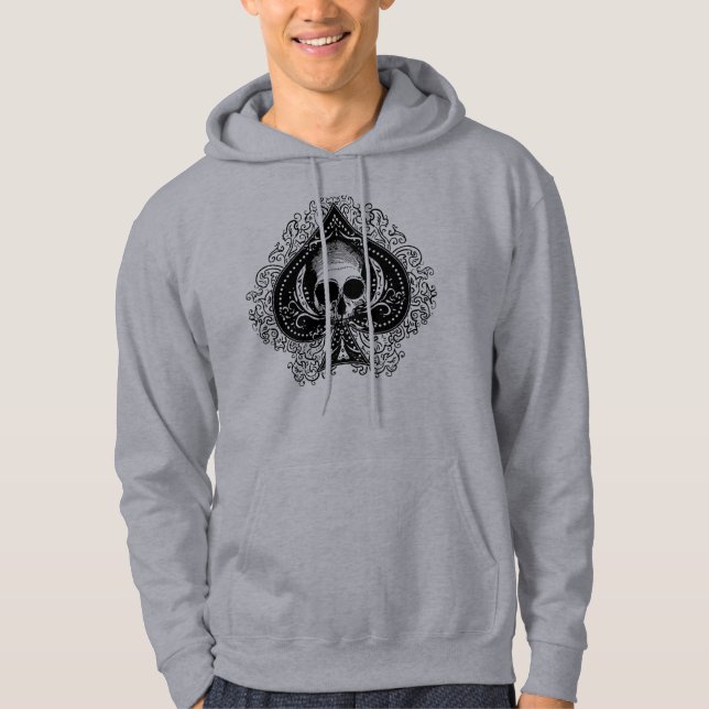 Skull Ace of Spades Hoodie (Front)