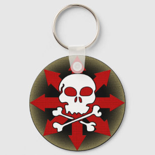Skull and Arrows Keychain