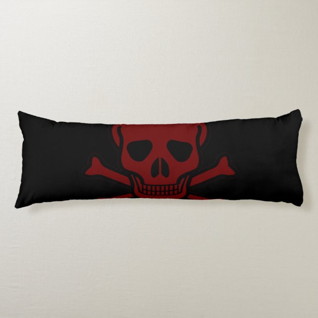 Skull and Bones Body Pillow (Front)