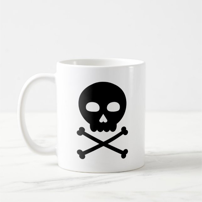 Skull and Bones Coffee Mug (Left)