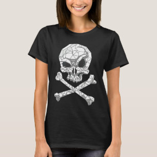 Skull And Bones Geometric Bizarre Dark T-Shirt
